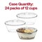 Clear Oval Plastic Mini Cup with Lid and Spoon - 4 oz. (288 Cups)